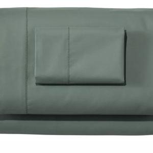 Cotton Percale Sheet Set, Sea Green, Queen