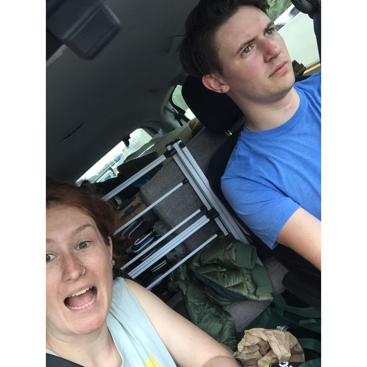 Ben was very thrilled about moving in together.