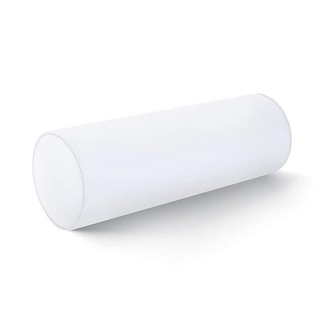 Hofdeco Premium Bolster Pillow Insert, 7"x22" (for Cover Size 6"x20") Water Resistant Synthetic Down Alternative Sham Stuffer for Patio, Bench, Garden, White
