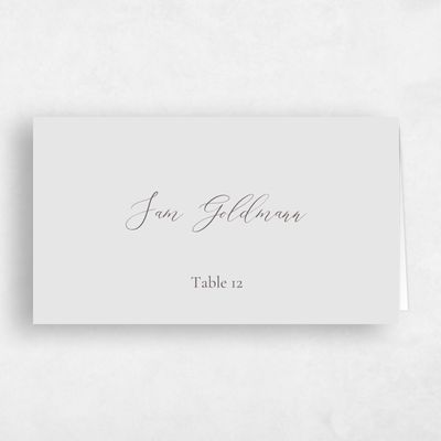 Light Sky, Blue Wedding Place Card - Rieden
