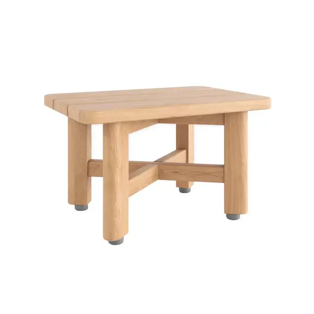 Haven™ Teak Shave Stool in Natural