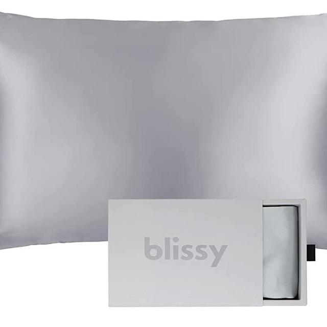 Blissy Silk Pillowcase - 100% Pure Mulberry Silk - 22 Momme 6A High-Grade Fibers - Satin Pillowcase for Hair & Skin - Regular, Queen & King Size Silk Pillow Case with Hidden Zipper - Moisture Wicking