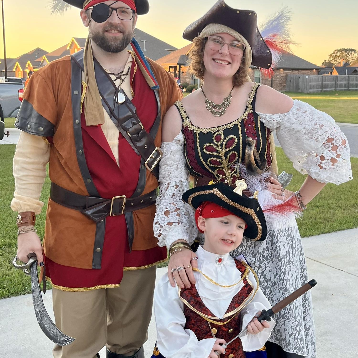 Matching Halloween costumes for the fam