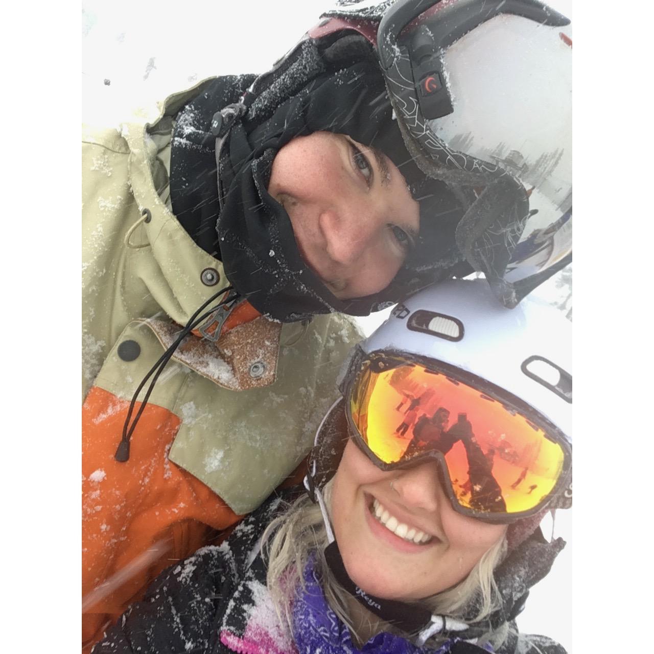 We both love snowboarding! Where did I find this girl???
