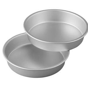 Wilton Aluminum Round Cake Pan Set, Durable Anodized, Bakeware for Tiered & Layered Cakes, Even Heating, Rust-Resistant, Professional Cake Baking Pans, 9 x 2 in, Pack of 2
