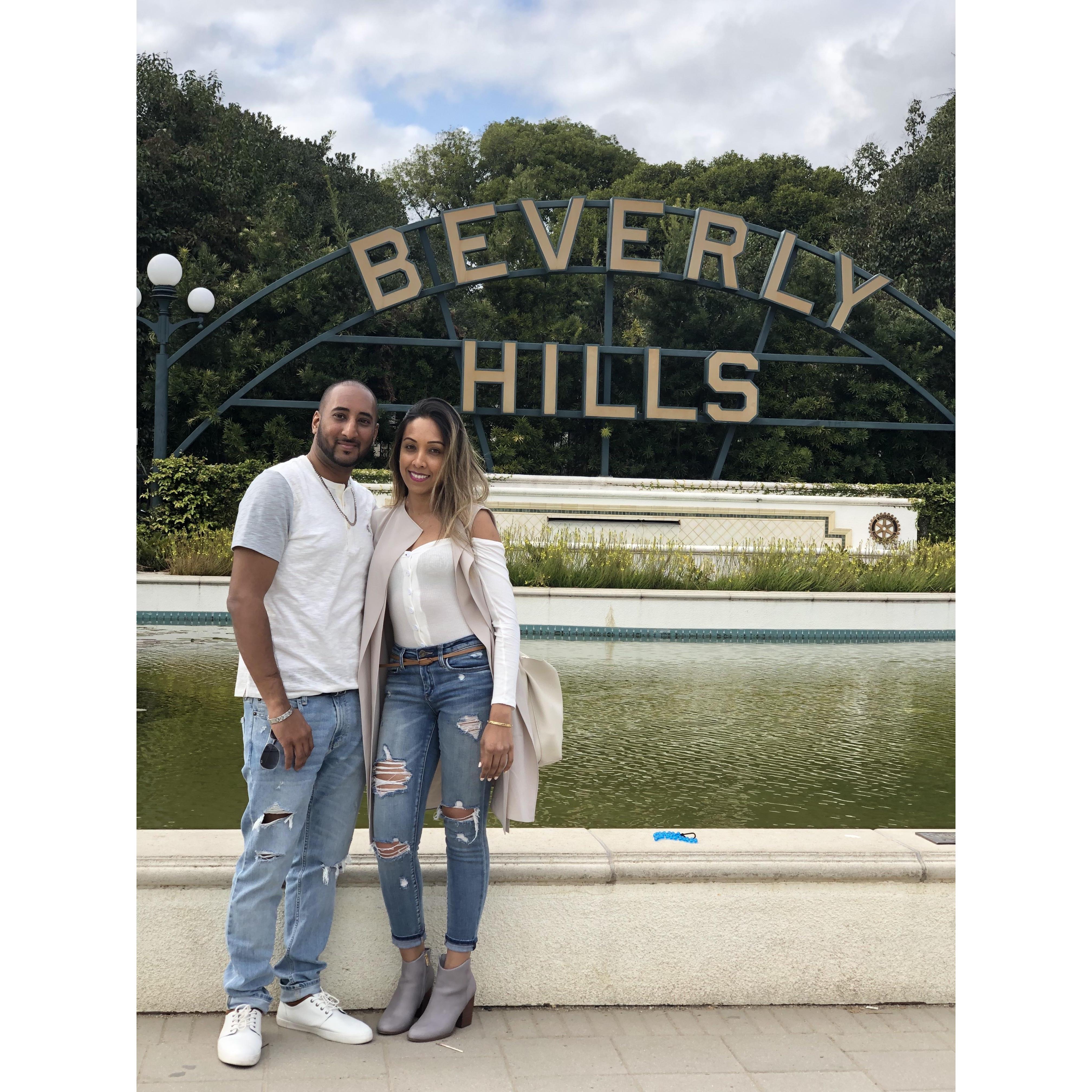 Cruising the streets of Beverly Hills and admiring all the mansions.