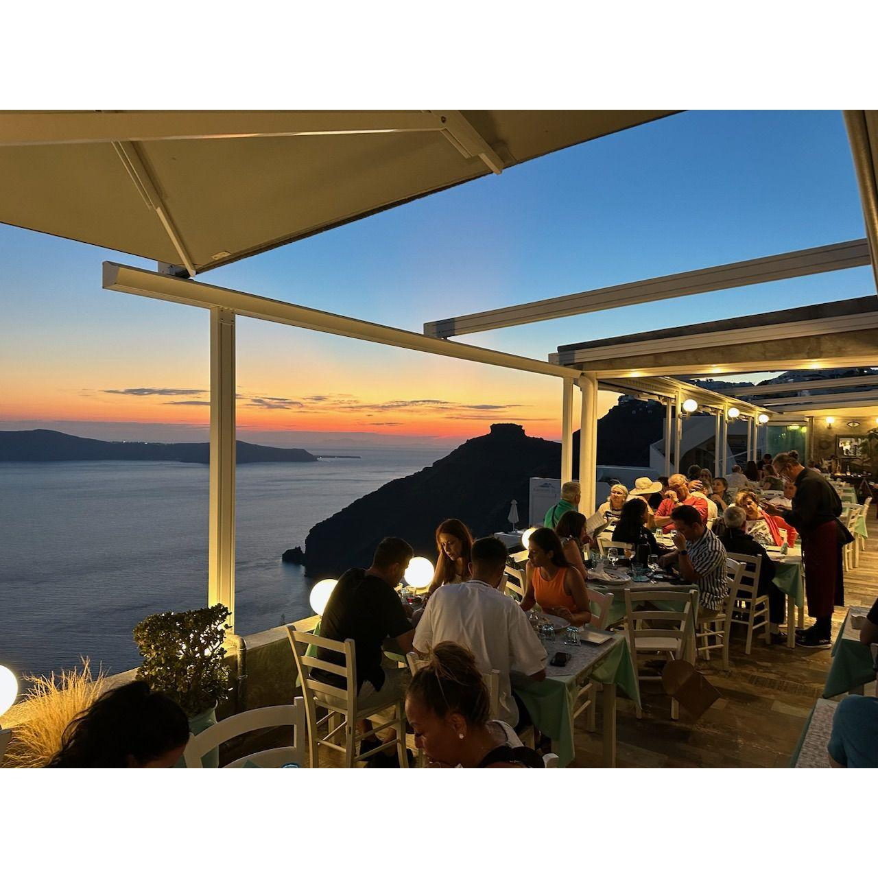 40th Birthday Dinner in Santorini