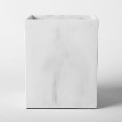 Resin Bathroom Wastebasket White - Project 62™