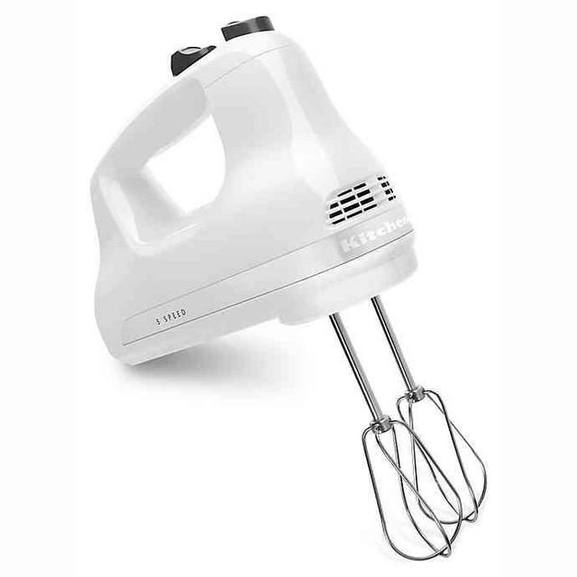 KitchenAid® 5 Speed Hand Mixer in White