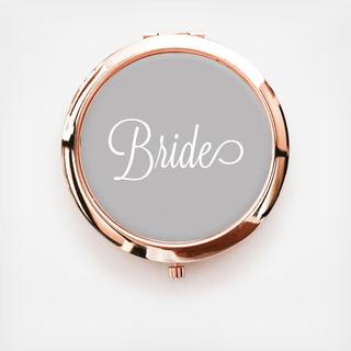 Personalized Rose Gold Compact Mirror