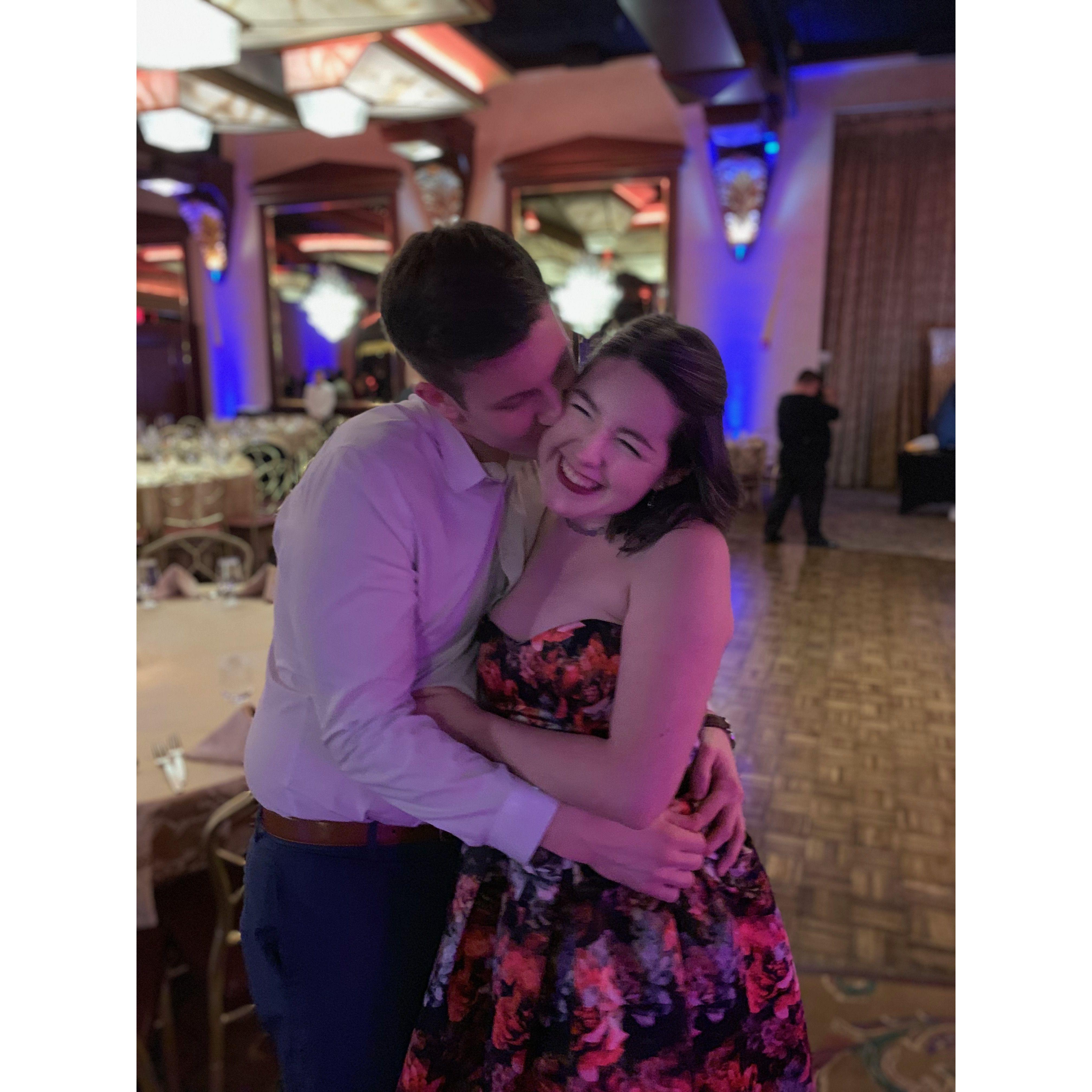 Being mushy at a med school formal