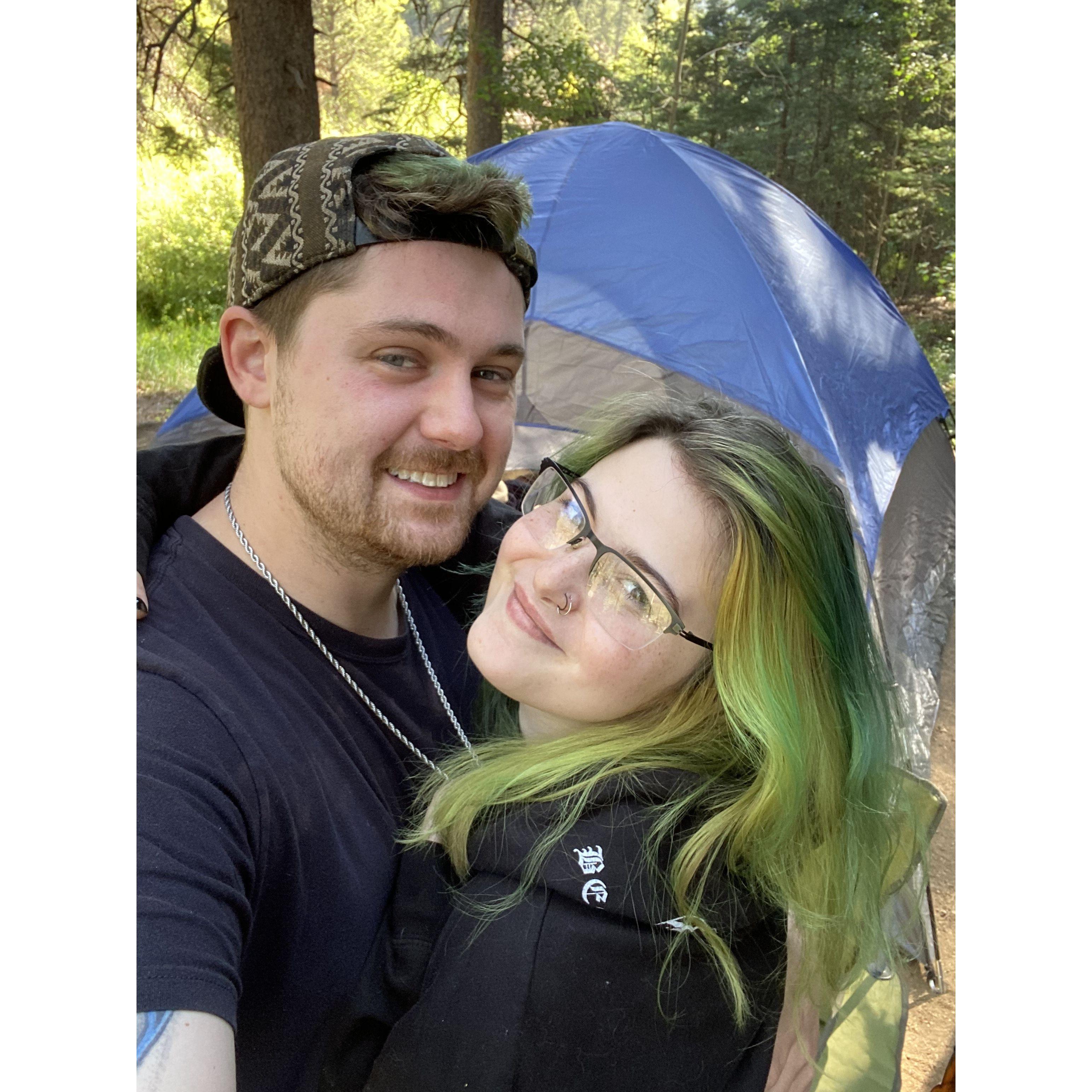Camping in the Colorado forests together