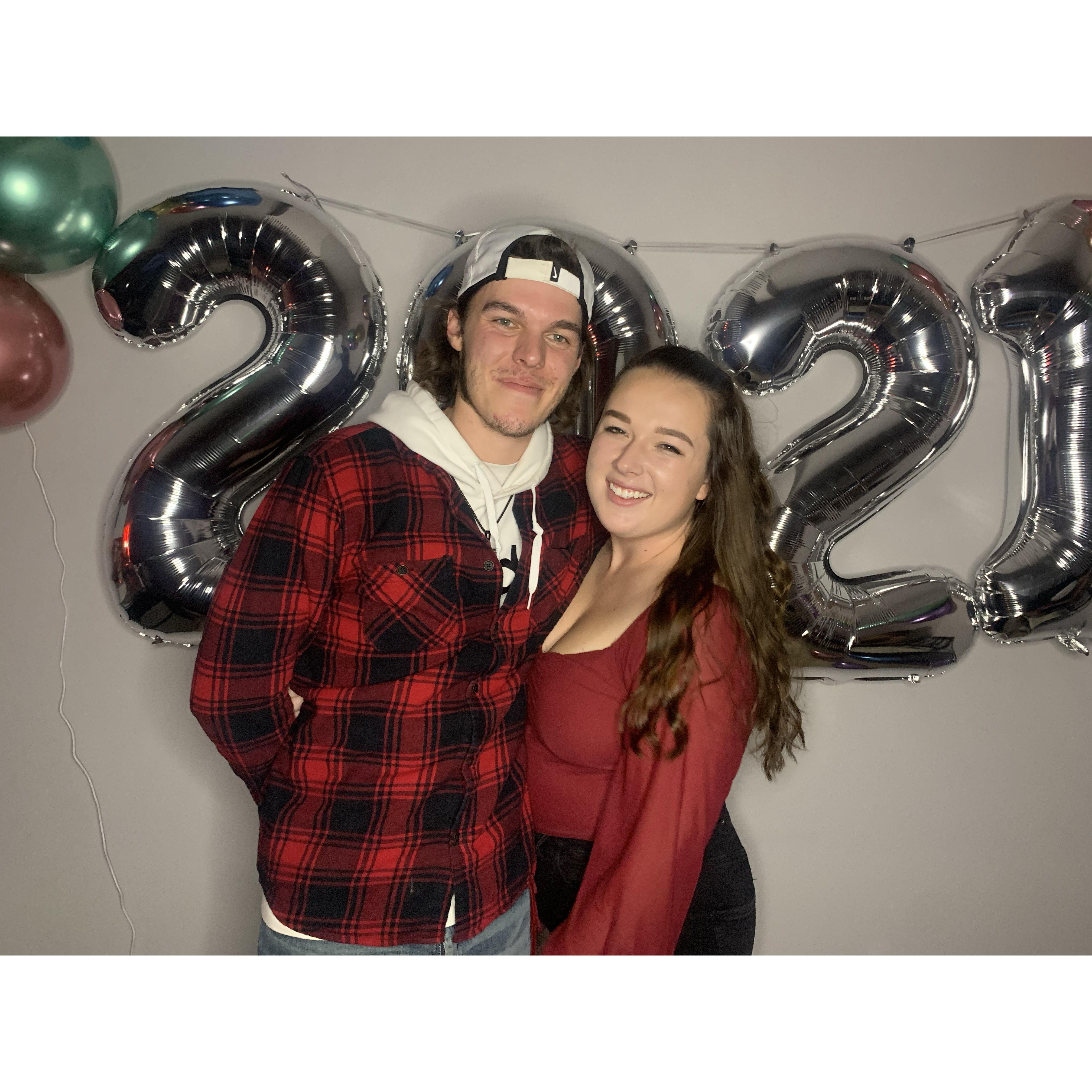 Our first photo together.