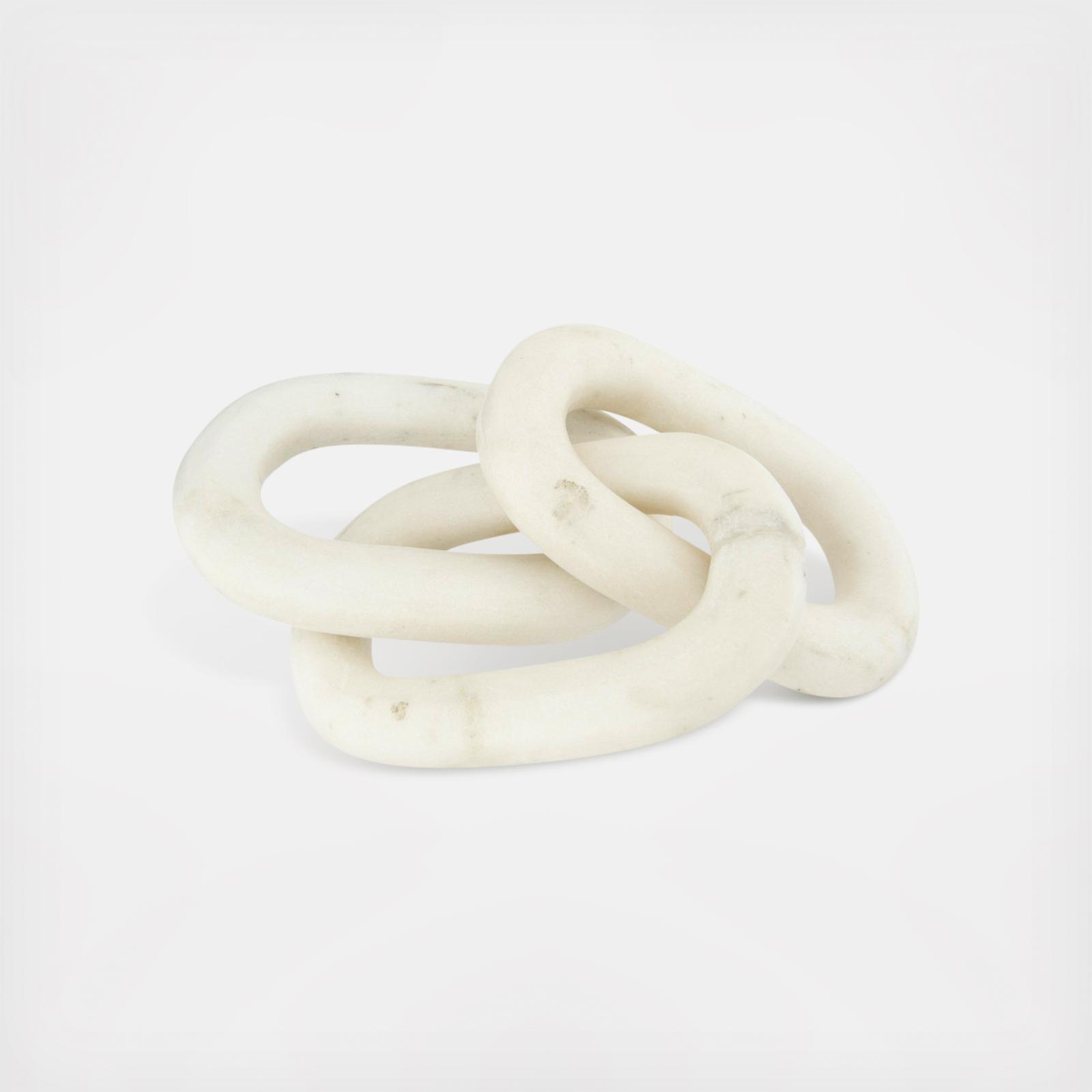 Bloomingville, Decorative Marble Chain Link Figurine | Zola