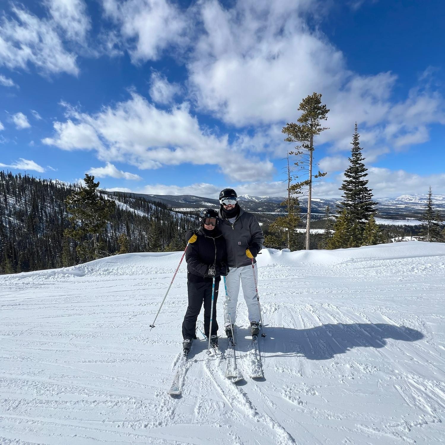 Our first time skiing together in Colorado. Sydney’s first time skiing… EVER!