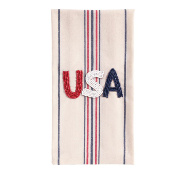 Usa Beaded Americana Towel