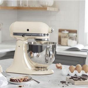 Artisan® Series 5 Quart Tilt-Head Stand Mixer Almond Cream KSM150PSAC | KitchenAid