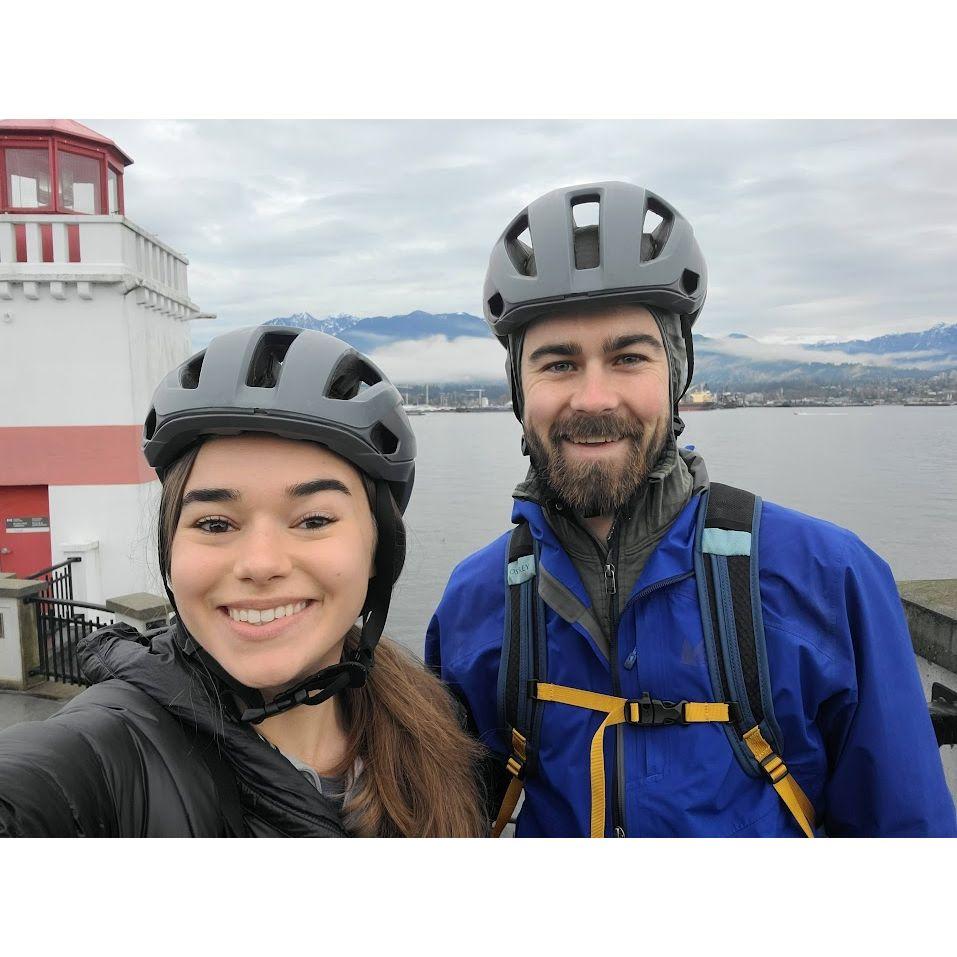 On a bike ride around Stanley Park in Vancouver! (2022)