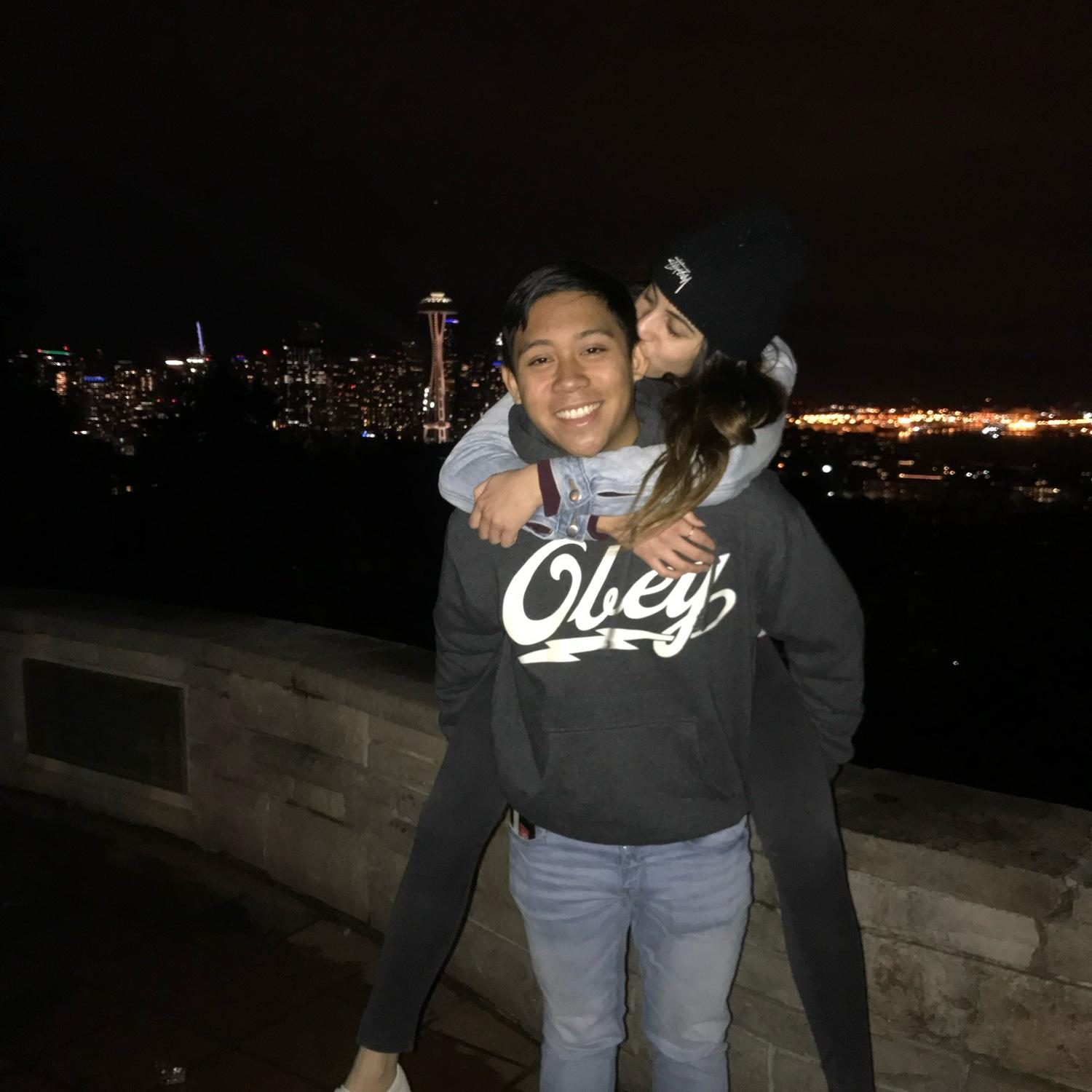 November 2017 - Celebrating our one year anniversary in Seattle, Washington.