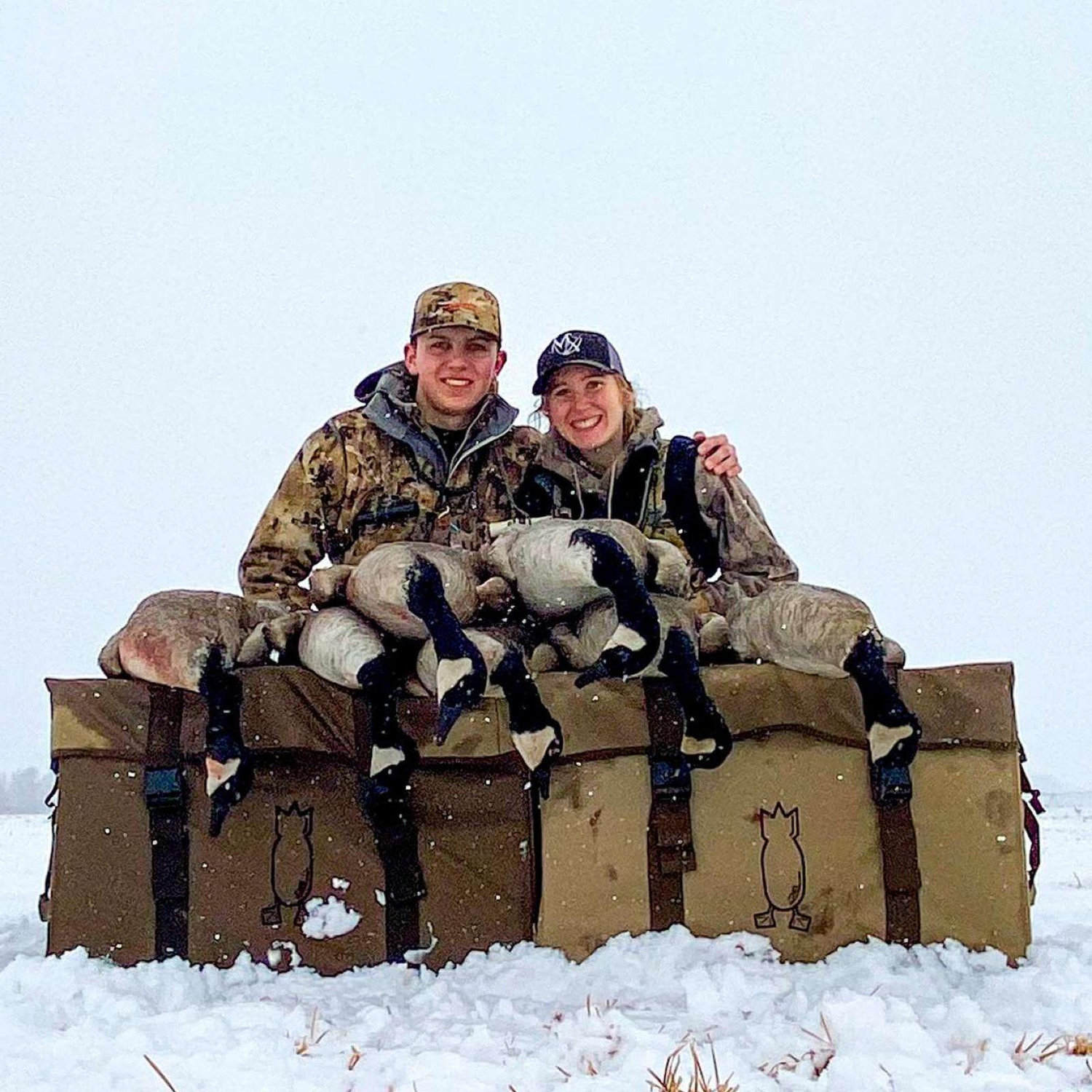 Our first goose hunt together!