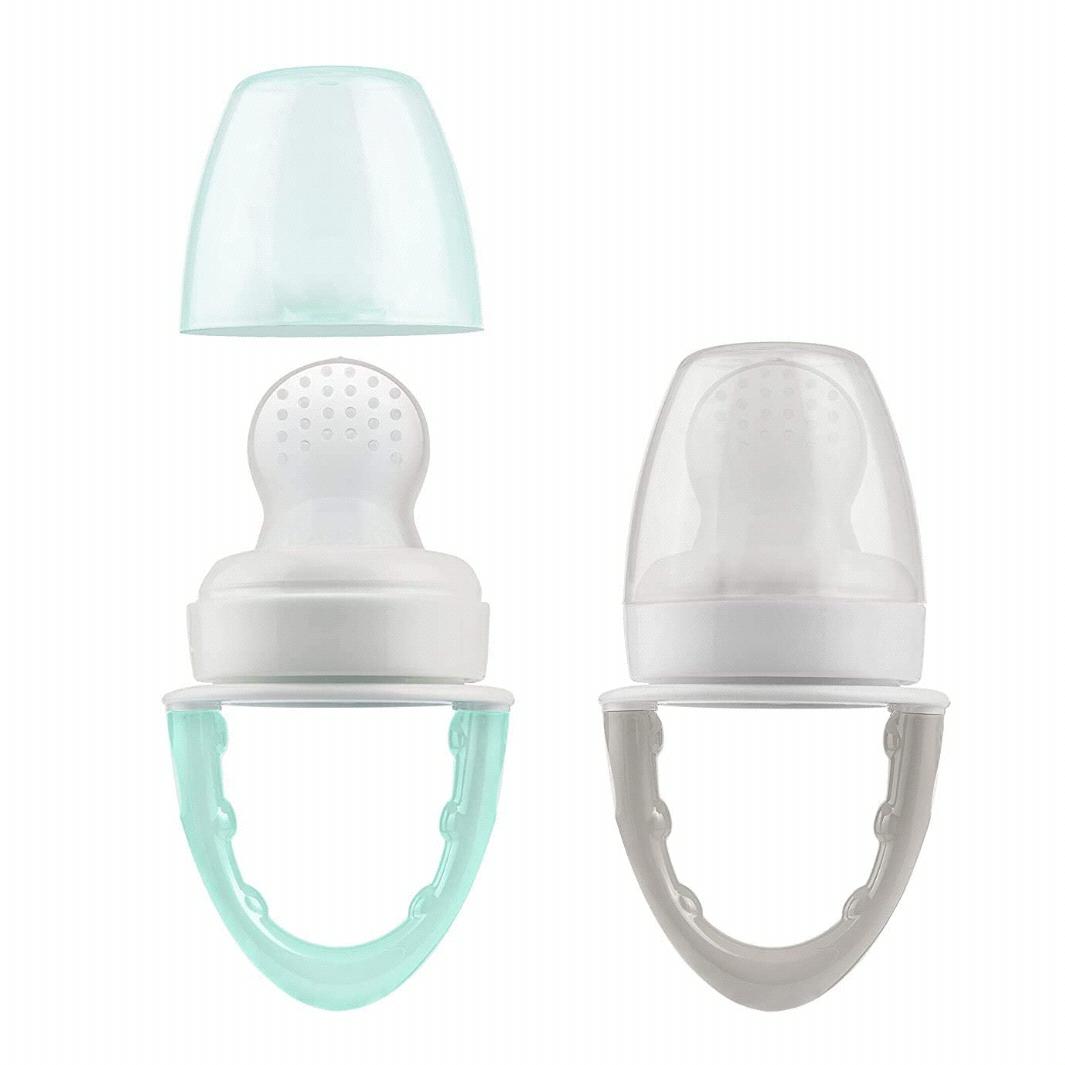 Dr. Brown's Fresh First Silicone Feeder, Mint & Grey, 2 Count