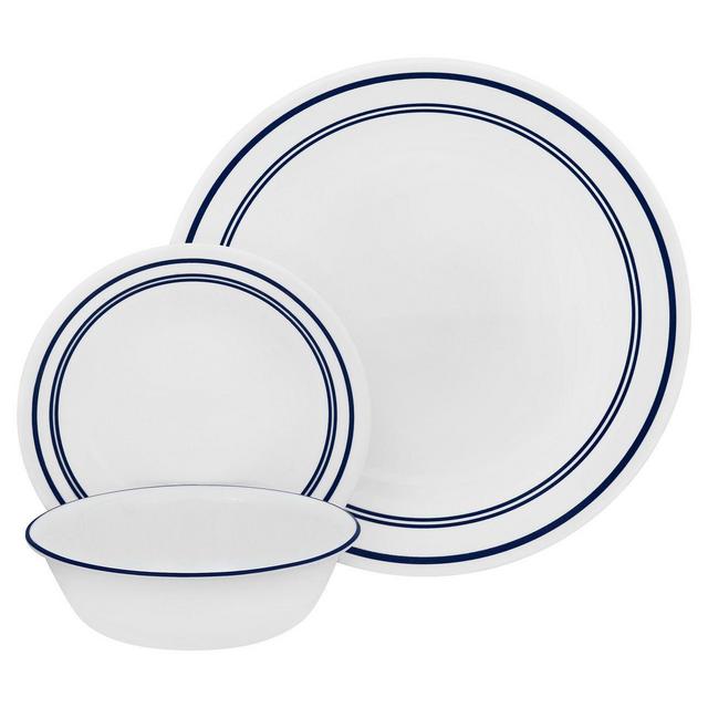 Corelle® Classic Café Blue 18-piece Dinnerware Set, Service for 6