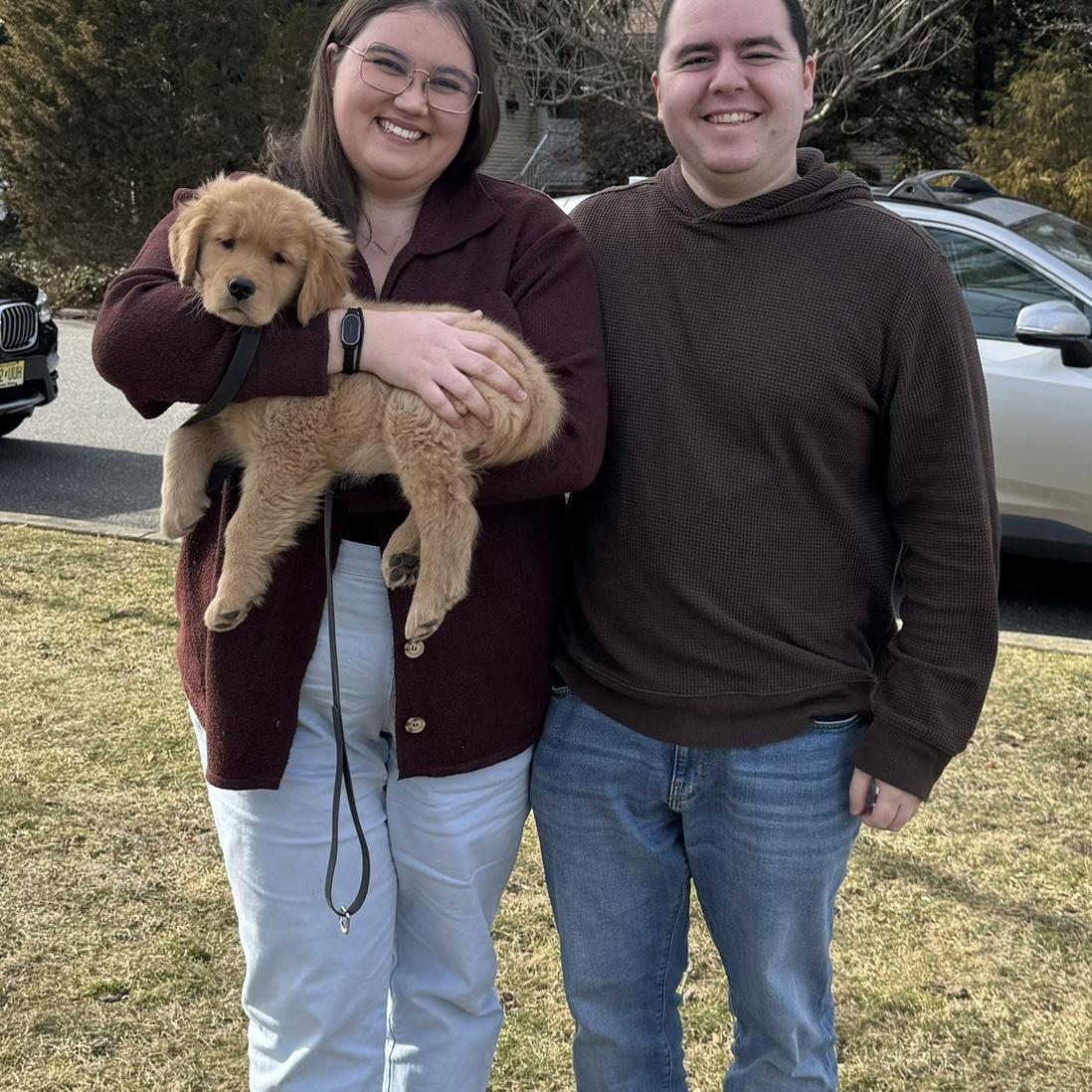 Hannah's first trip to NJ to meet Brendan's family (and the newest family member!)