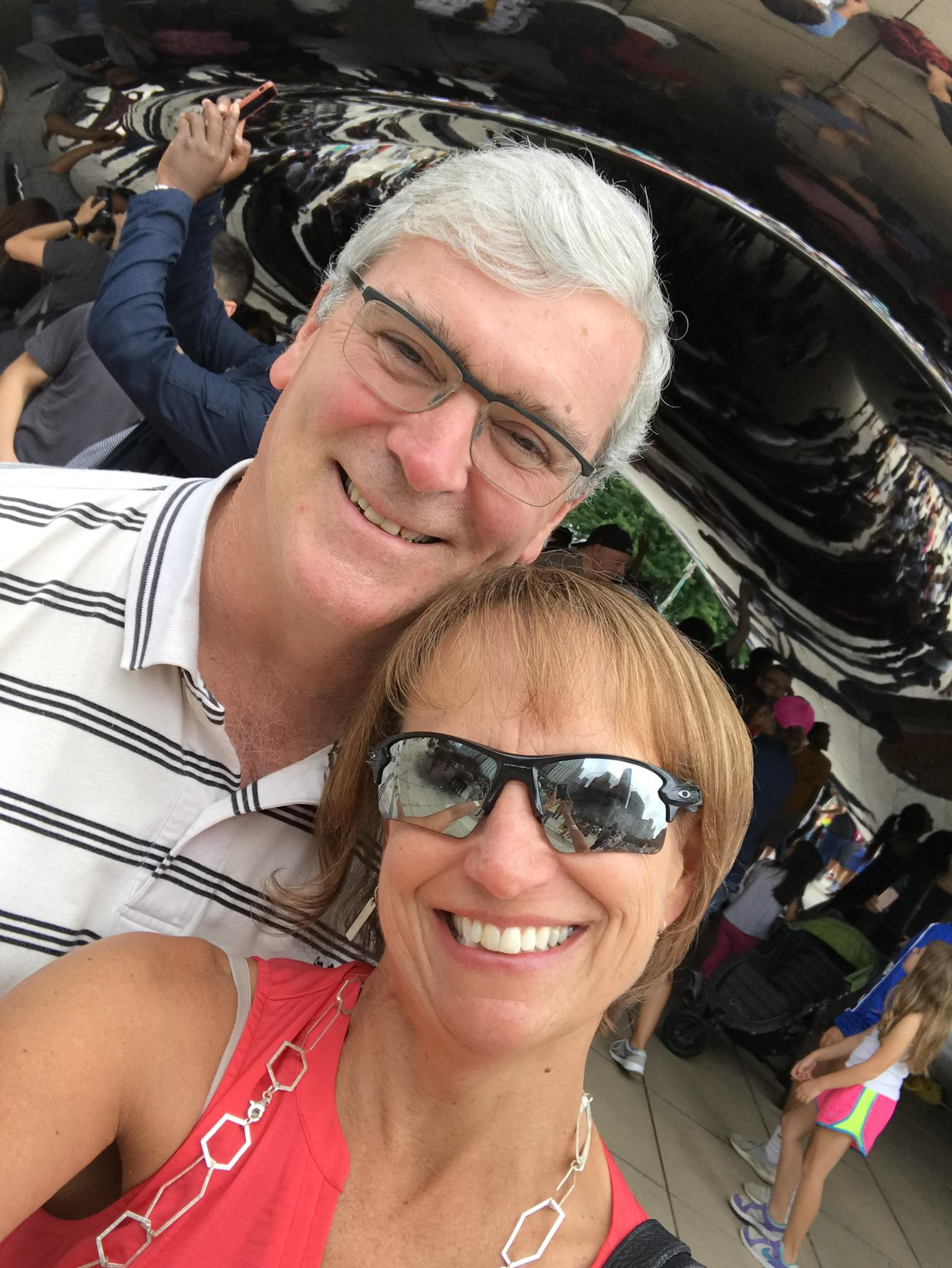 Selfie at the Bean in Chicago
