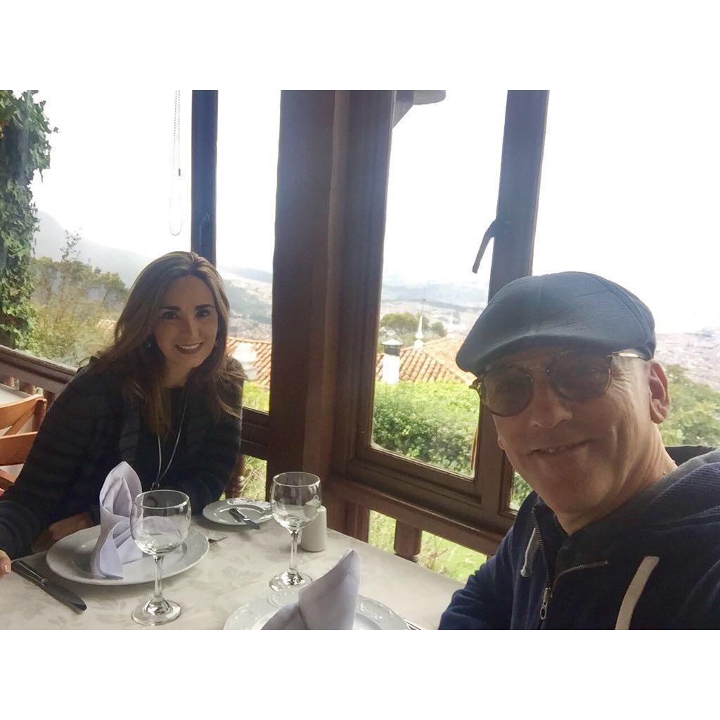 En el restaurante San Isidro, en el cerro Montserrat de Bogotá, Colombia.