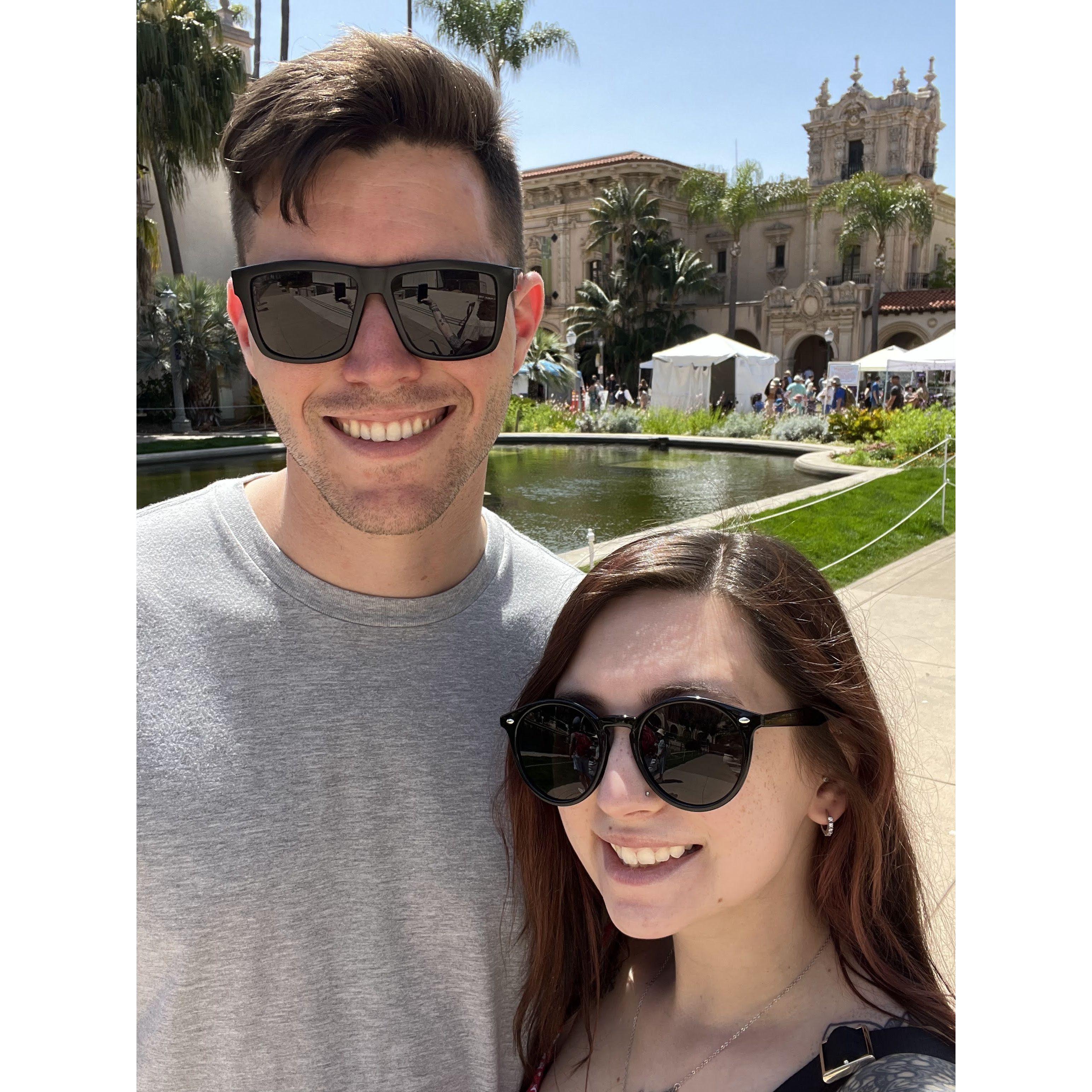 We went to visit Autumn's family in San Diego and explored Balboa Park on Earth Day.