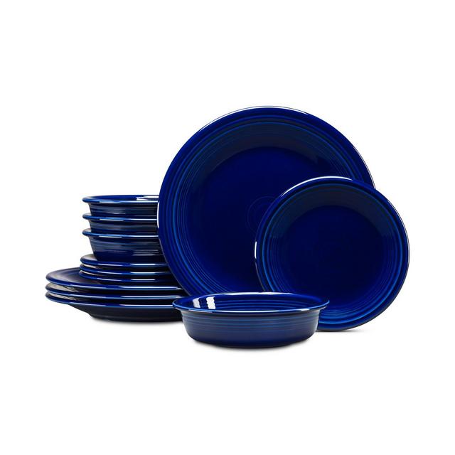 Fiesta Cobalt 12-Pc. Classic Dinnerware Set, Service for 4