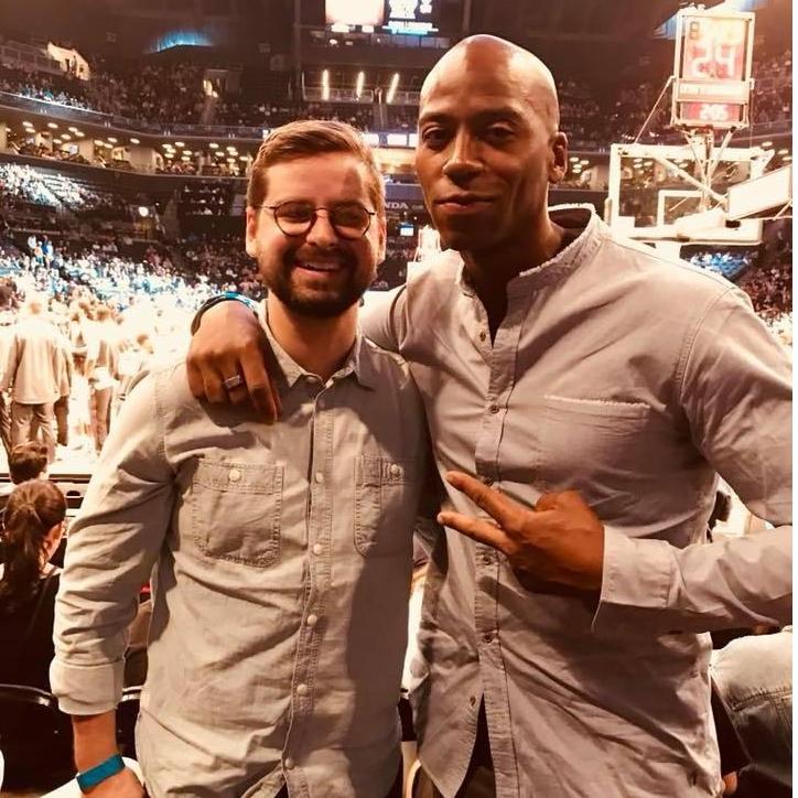 Dan and LeRon, one of Dan's best friends and groomsmen