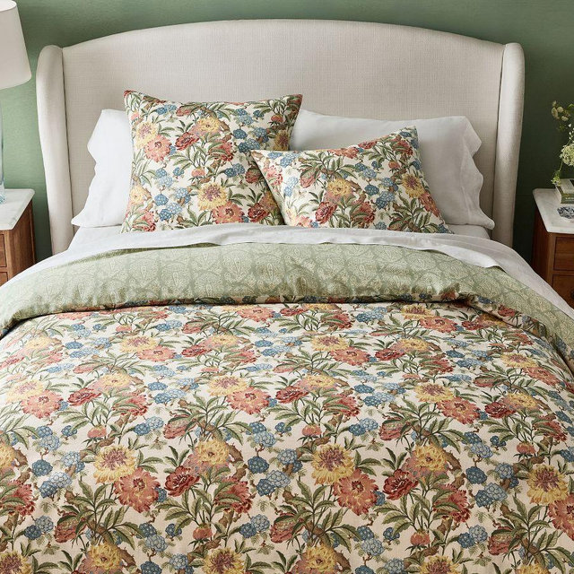 Kravet Garden Floral Ikat Reversible Duvet, King/Cal. King, Multi