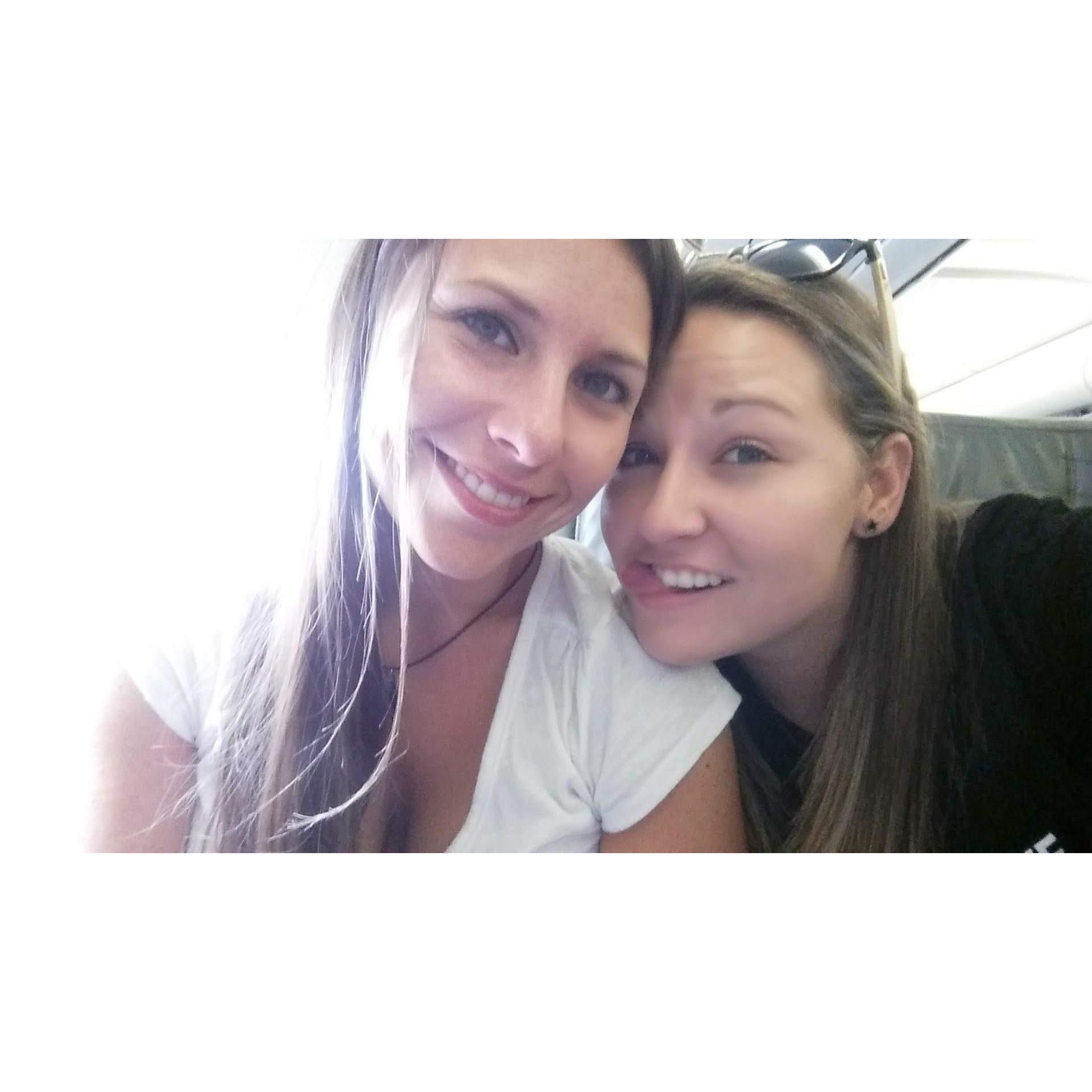 1st plane ride together... Costa Rica!