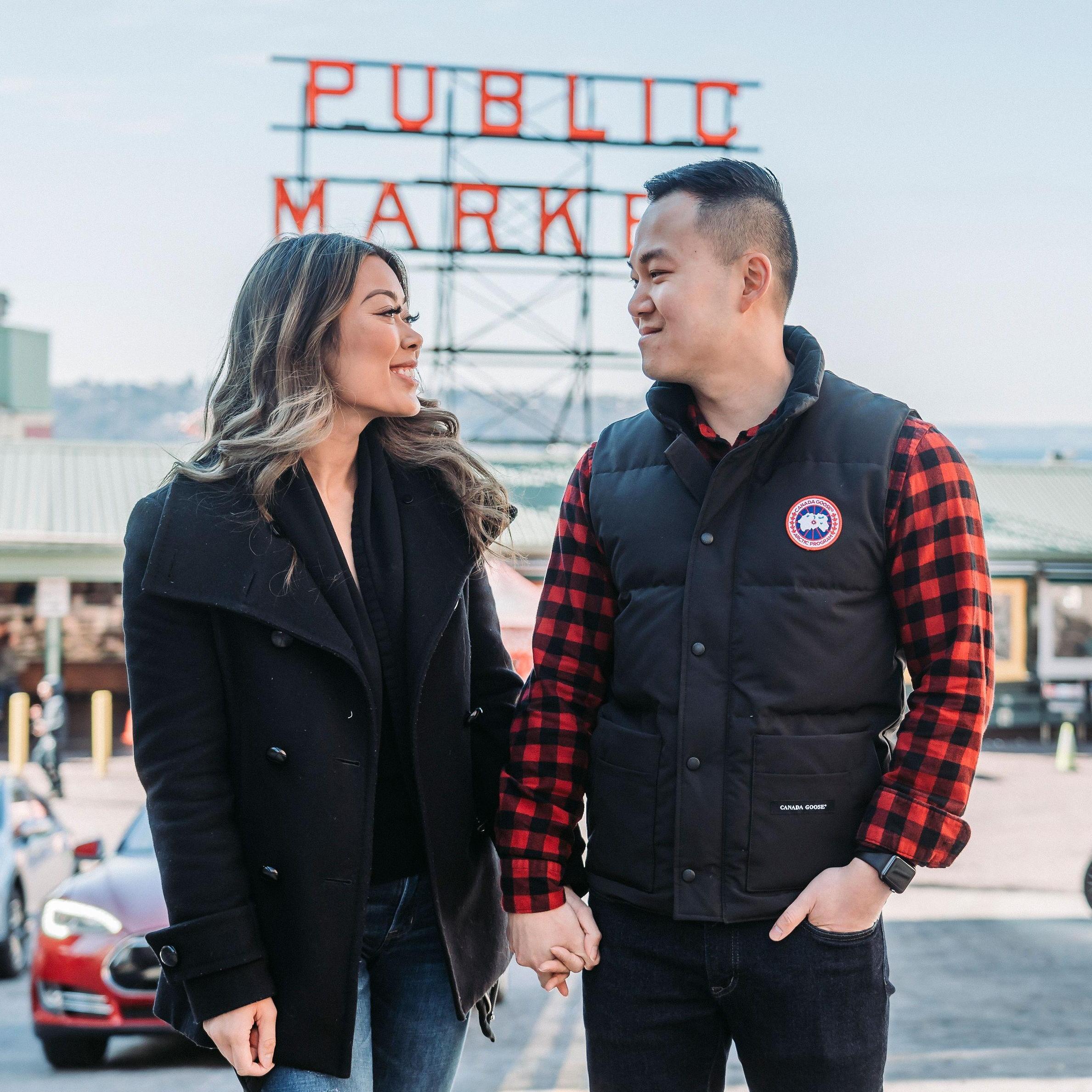 Our first trip together as a couple, to Seattle in 2019.