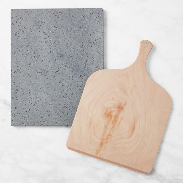 WIlliams Sonoma Pizza Peel and Lava Stone Set