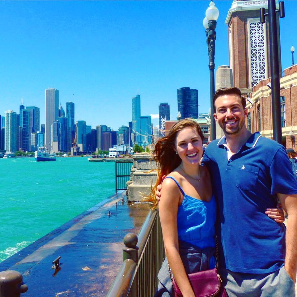 Cal showed Caroline around Chicago, Wrigley Field, and Evanston in the world's fastest city tour.
