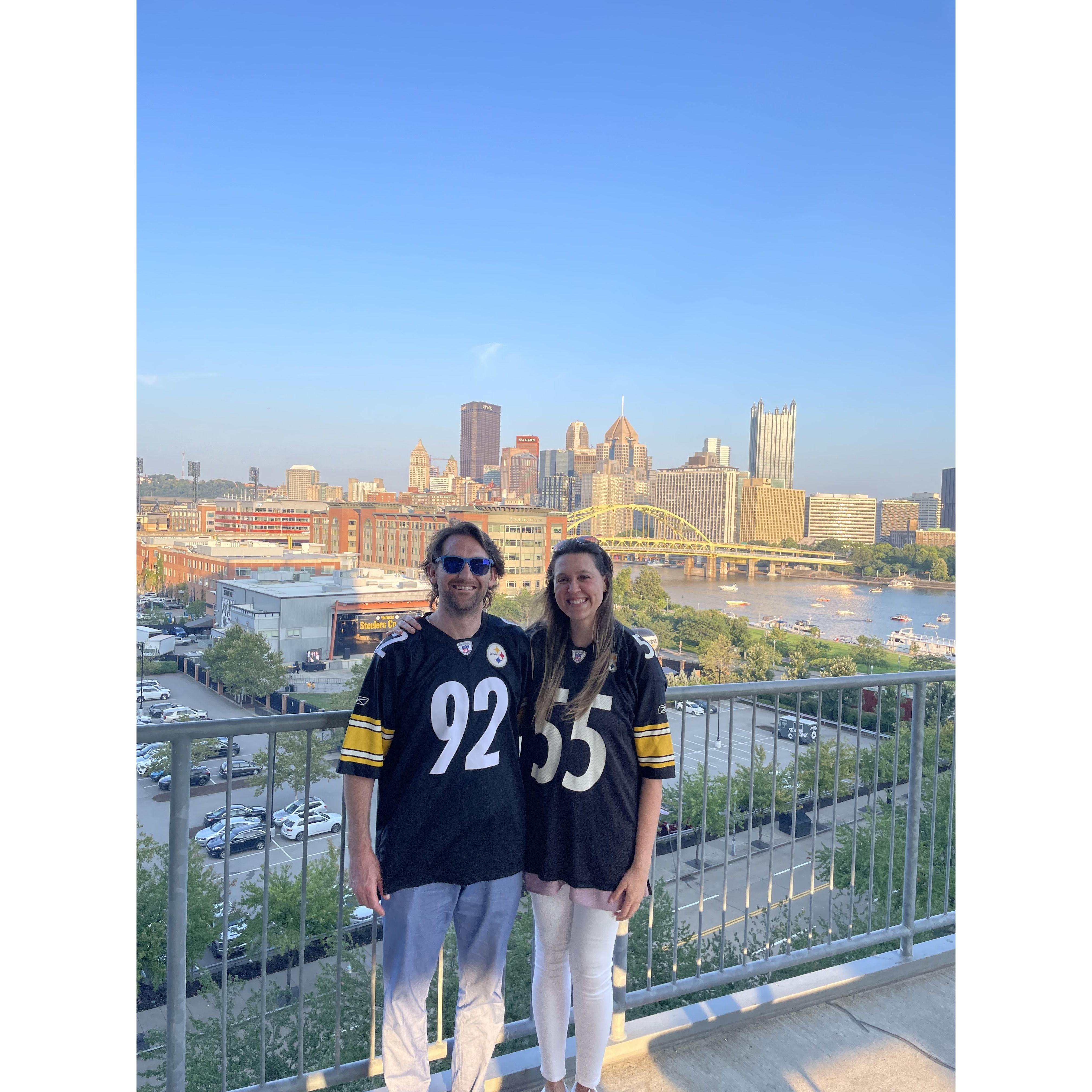 First Picture together at Steelers Game Aug 2023
