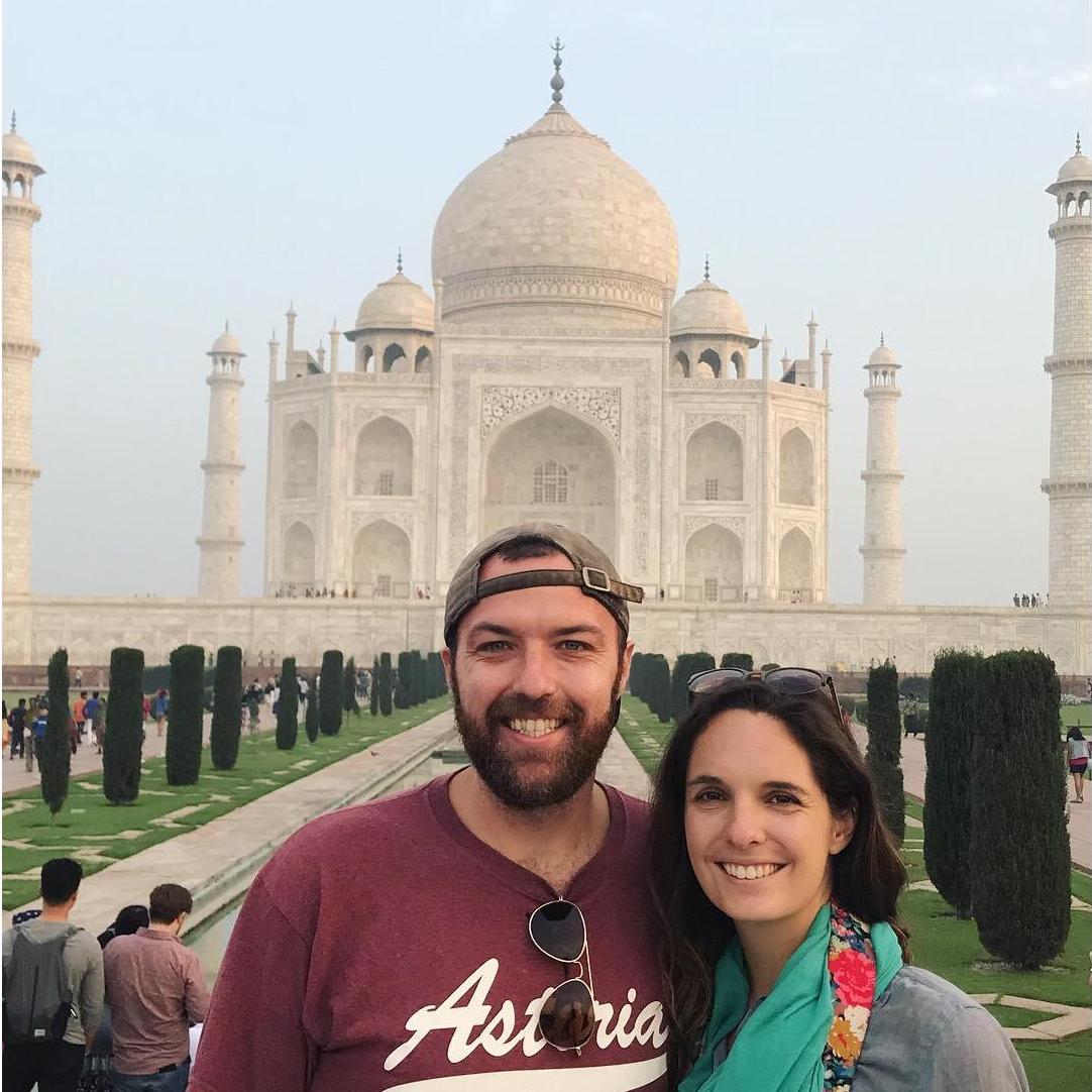 The amazing Taj Mahal in India