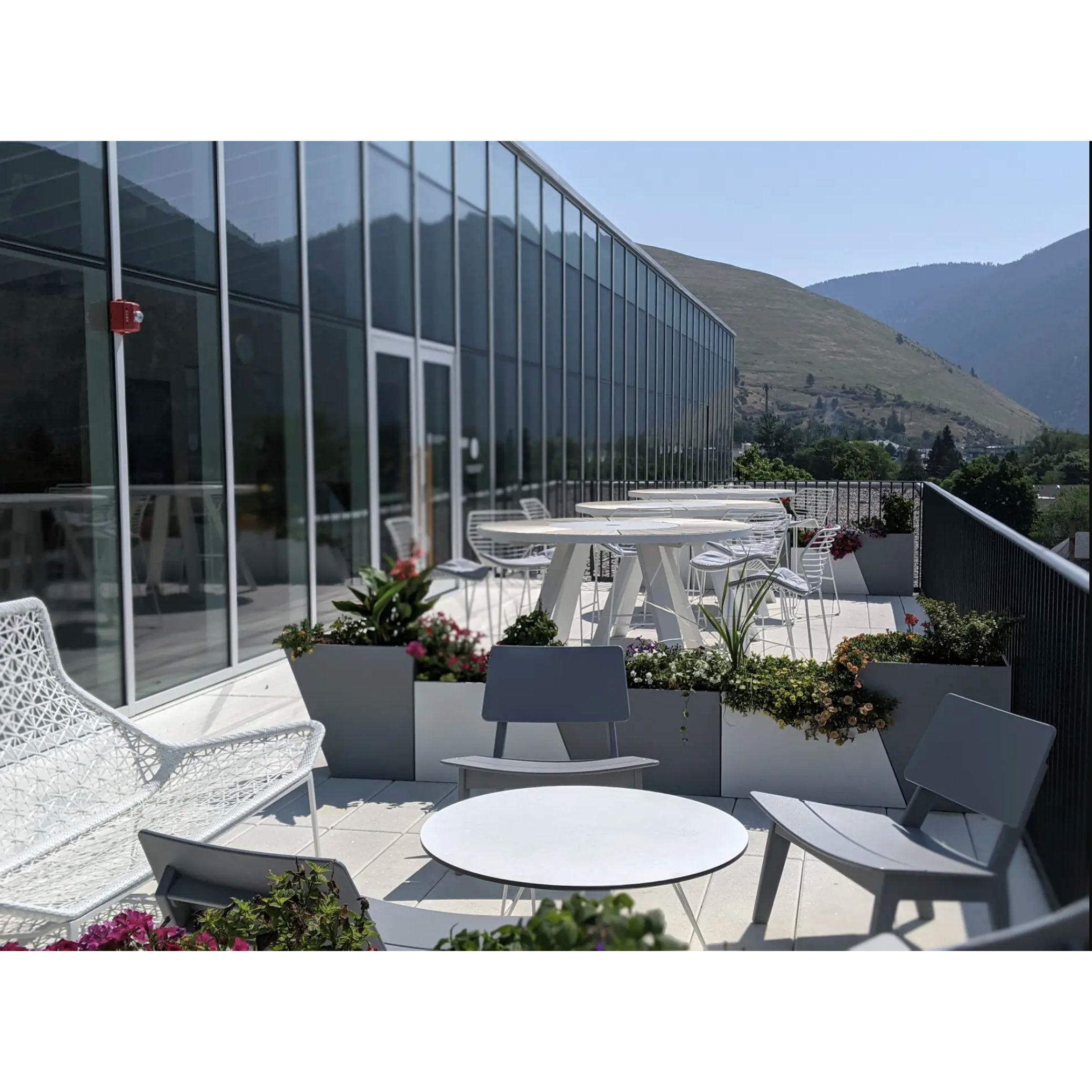 A view from the Missoula Public Library terrace where Elizabeth and Sam will be having their ceremony.