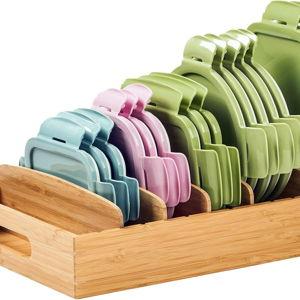 Food Storage Container Lid Organizer
