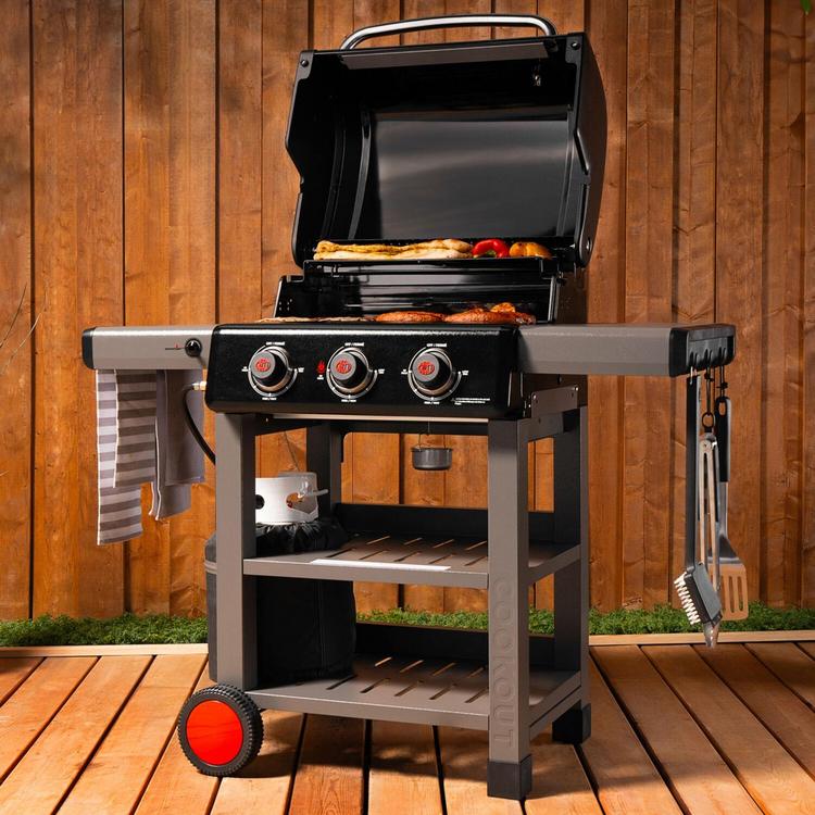 Coleman, Cookout 3-Burner Propane Gas 14-Piece Barbeque Grilling