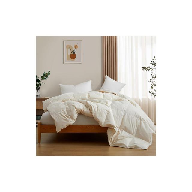 Peace Nest Lightweight Organic Cotton Down Comforter Duvet Insert, Full/Queen