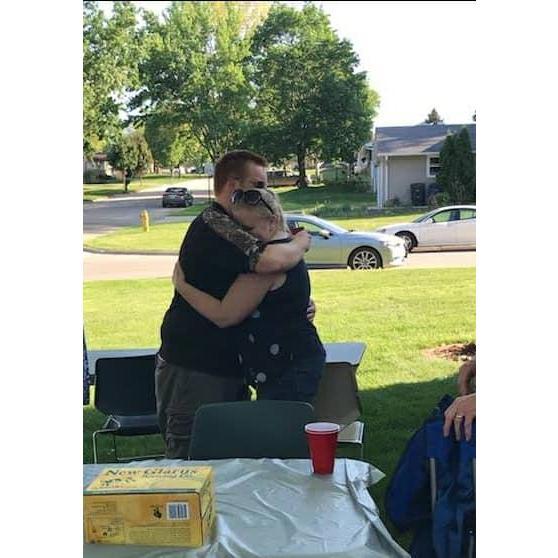 Engagement Day - right after she said yes!
