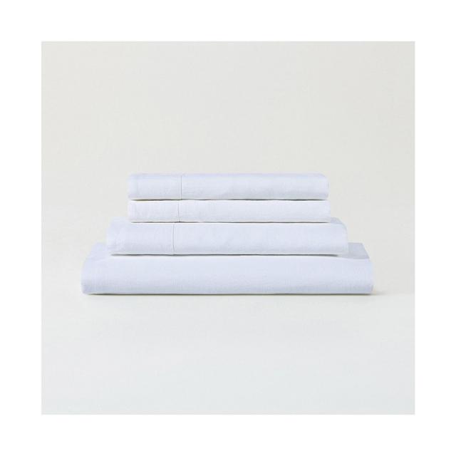Luxeweave Linen Sheet Set, King Includes 1 Fitted Sheet 76x80x16, 1 Flat Sheet 110x104 2 Pillowcases 20x36