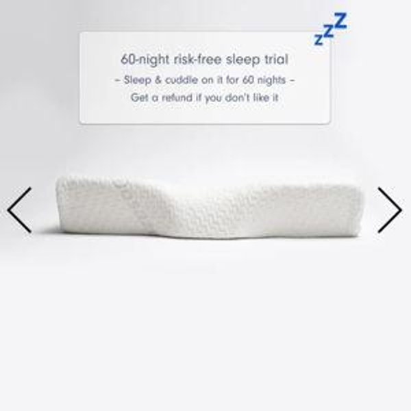 Cervical Orthopedic Pillow by Dosaze™ Standard (4.5 Inches) / Extra Support / 1-Pack