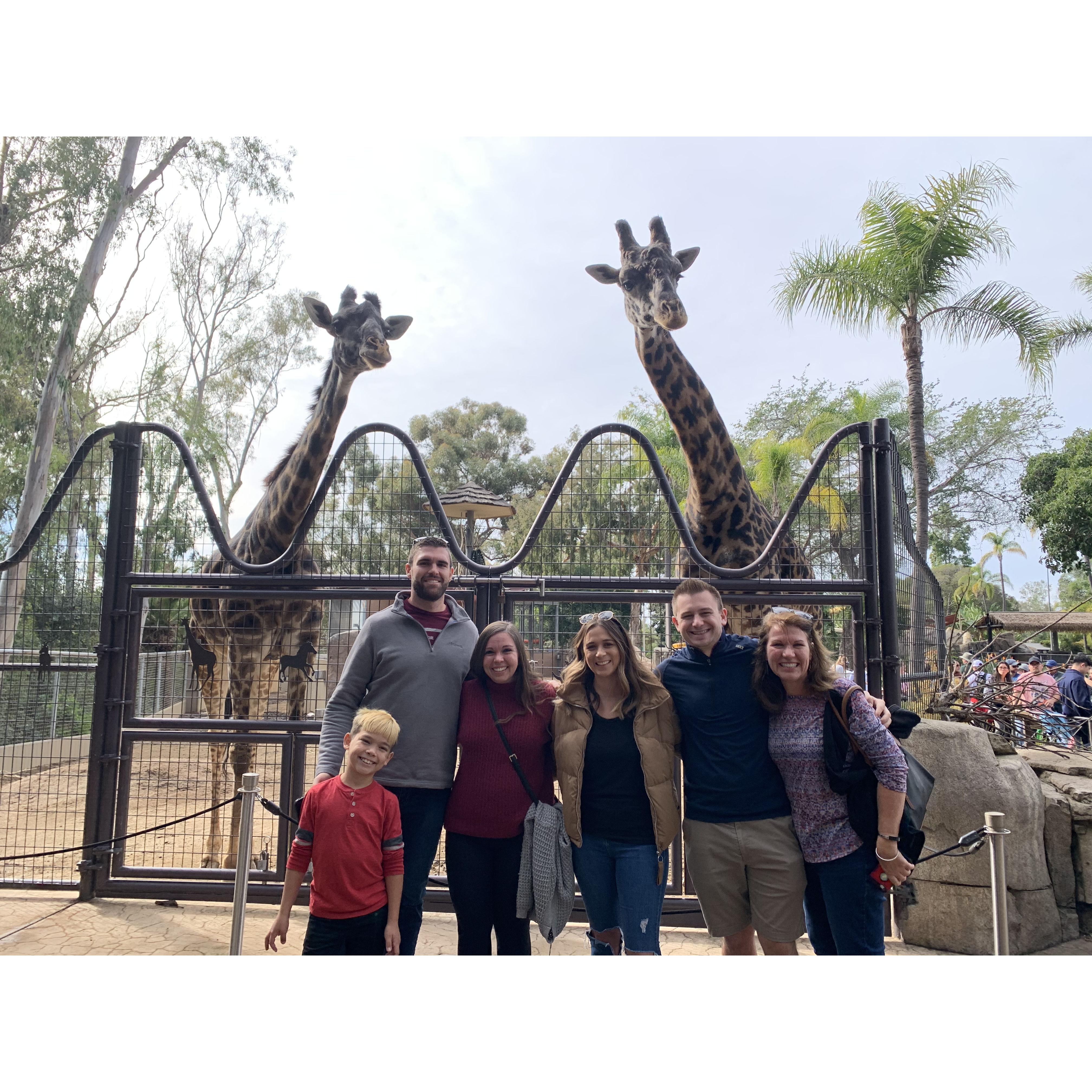 Family fun at San Diego zoo! Zuki loved Toby more than his actual cousin, Emily!