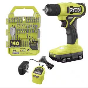 ONE+ 18V Cordless 3/8 in. Drill/Driver Kit with 1.5 Ah Battery, Charger, and Drill and Impact Drive Kit (40-Piece)