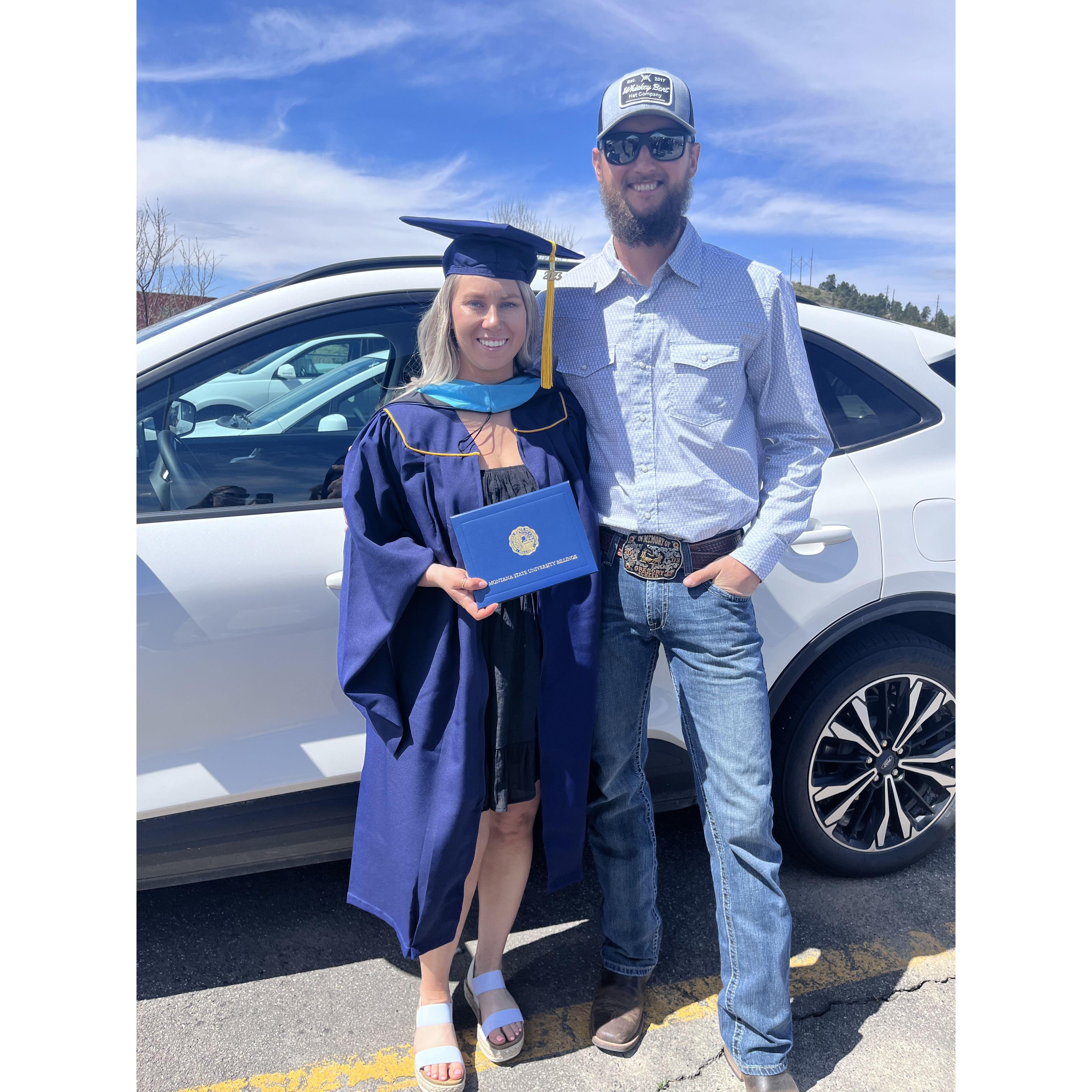 Celebrating Sabrina completing her Master's Degree. 5/6/2023