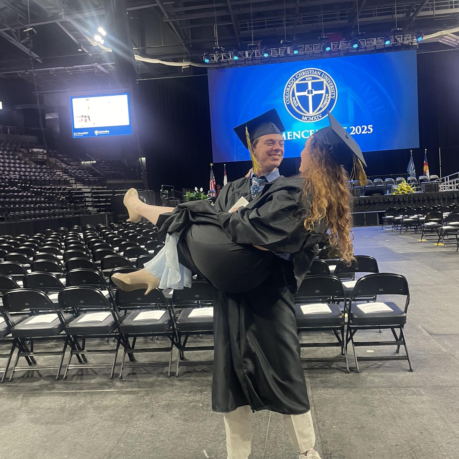 Graduated from CCU together! We got to sing at our commencement with our choir for the last time!